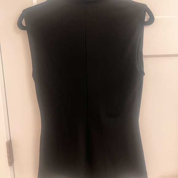 Donna Karen Black Drape Blouse - Picture 3 of 3